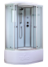 Timo Standart T-6620 Silver Fabric R душевая кабина (120*85*220), турецкая баня хамам