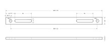 Комплект кронштейнов для крепления ног BELBAGNO BB06-SUP-1550, 1550 mm