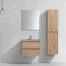 База под раковину Luka 600 подвесная, 2 выкатных ящика soft-close, N.Oak
