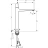Смеситель для раковины Hansgrohe Metropol Select 260 32572000 хром