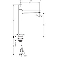 Смеситель для раковины Hansgrohe Metropol Select 260 32572000 хром