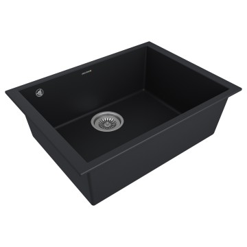 Мойка GRATO 60, ULTRAGRANIT, PM866044-BLM, BLACK, 600х440 мм, Paulmark