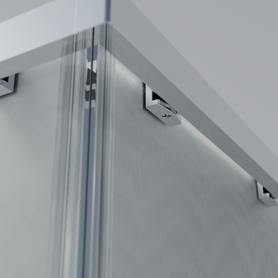 Душевой уголок Rapid-N VSS-3RN1112E10MT, (1000-1100)x(1100-1200), хром, стекло текстурное