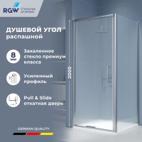 Душевой уголок квадратный RGW SV-135-2 (SV-05-2 + Z-06) 900x900  