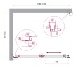 Душевой уголок BelBagno LUCE-AH-1-110/90-C-Cr