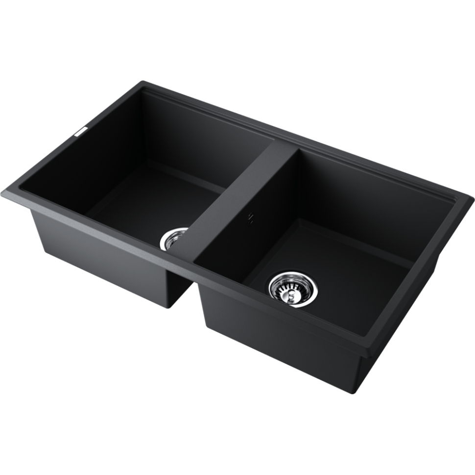 Кухонная мойка Omoikiri Tedori 86-2-BL Tetogranit/черный