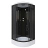 Душевая кабина Niagara Classic NG-6501-14 (90х90х215) средний поддон(26см),черный,стекло тонированное,4 места
