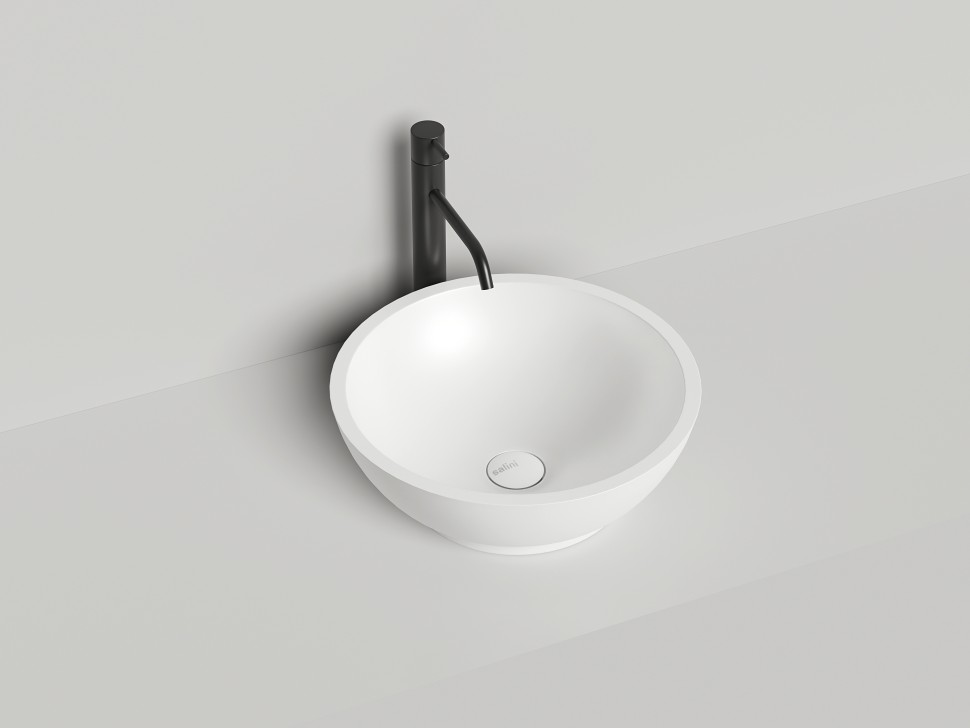 Раковина накладная GLORIA 03 покраска по RAL полностью 415х415х150 S-Stone Матовое