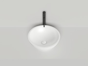 Раковина накладная GLORIA 03 покраска по RAL полностью 415х415х150 S-Stone Матовое
