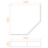 Экран для поддона RGW NT/STYLE (1000)