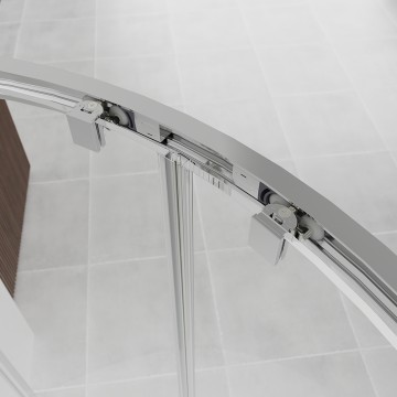 Душевой угол Veconi Evo 200 CH, 1000х900x1950, хром, прозрачное стекло