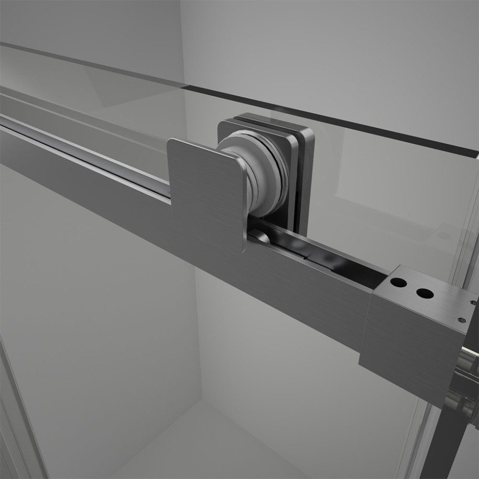 Душевой угол Veconi Rovigo RV-075GR, 1200х800х2000, графит брашинг , стекло прозрачное