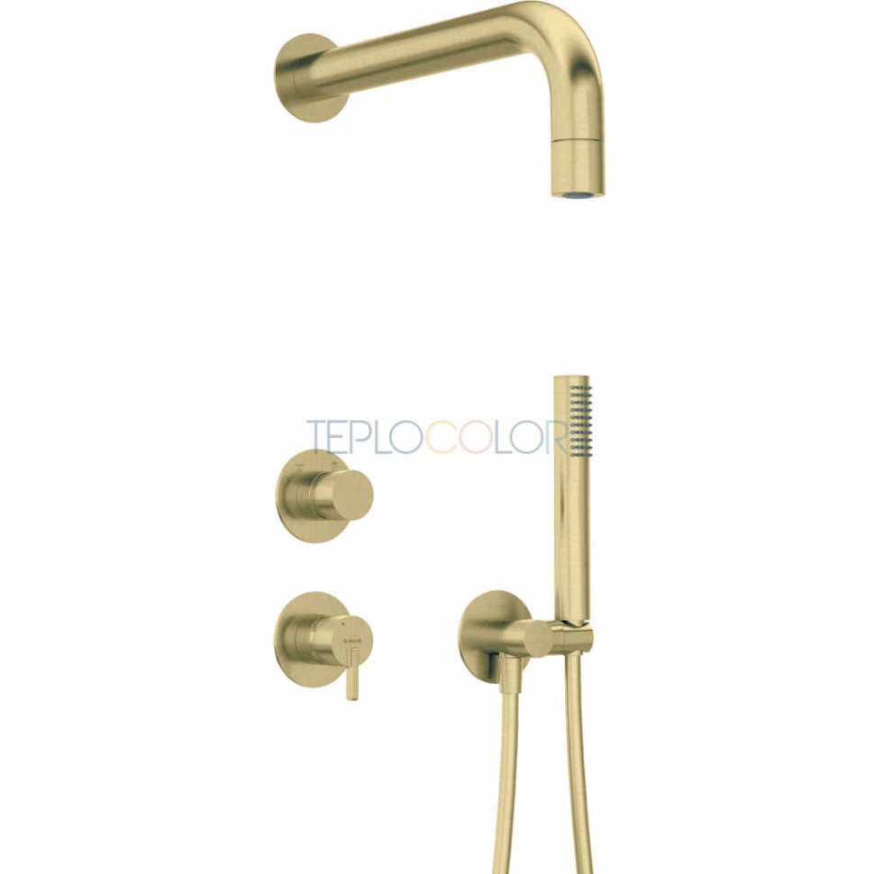 Набор для душа скрытого монтажа, с верхним душем