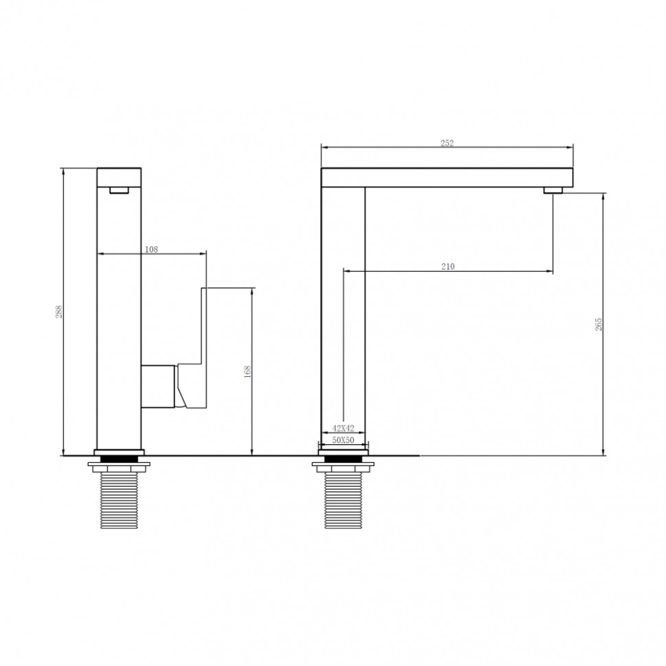 Смеситель ABBER Daheim AF8214G для кухни, золото матовое