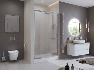 Душевая дверь BelBagno UNO-195-BF-1-150-C-Cr