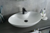 Раковина Gid N9438 51151 накладная белая 65x43x12