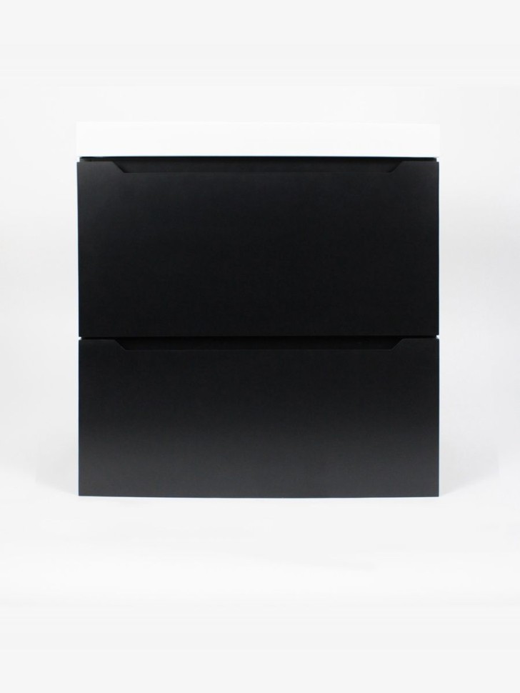 Тумба под раковину для ванной Uperwood Tanos 50 см, подвесная, черная матовая