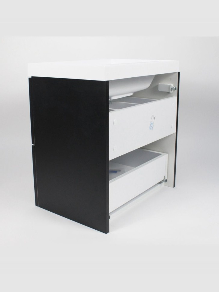 Тумба под раковину для ванной Uperwood Tanos 50 см, подвесная, черная матовая