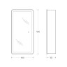 Зеркало-шкаф BelBagno SPC-MAR-400/800-1A-LED-TCH