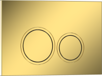 Кнопка смыва IBERICA BLANCA ESTI-O ABS-пластик, золото глянцевое (IB.B082.006.001)