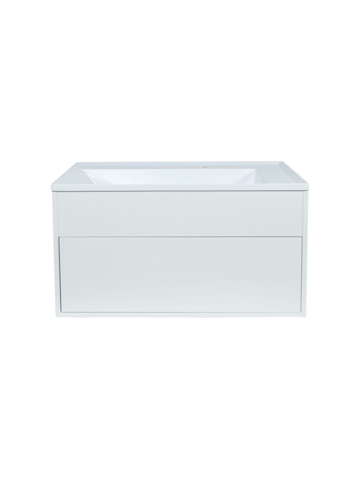 Тумба под раковину для ванной подвесная Uperwood Lotus Premium 80х50х42 см, белая
