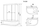 Timo Standart T-1120 L душевая кабина 120*85*220
