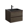 База под раковину Luka 600 подвесная, 2 выкатных ящика soft-close, R.Oak