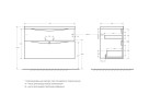 База под раковину подвесная BelBagno MARINO-H60-1000-2C-SO-RW-P