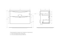 База под раковину подвесная BelBagno MARINO-H60-1000-2C-SO-RW-P