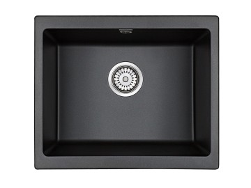Мойка GERA 60, IT-GRANIT, PM205546-BL, черный, 555х460, подст. мон. Paulmark