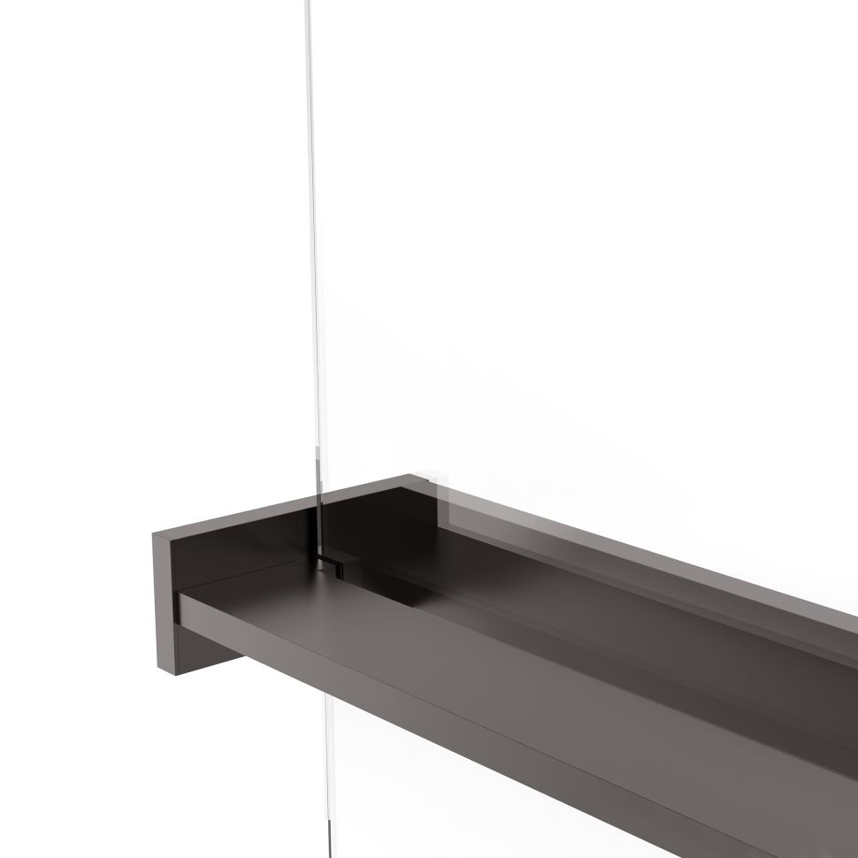 Душевая перегородка Walk-In VSW-1HR120CLGM, 1200*2000, вороненая сталь, стекло прозрачное