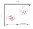 Душевой уголок BelBagno LUCE-AH-1-120/100-C-Cr