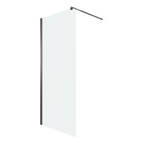 Душевая перегородка Niagara Eco NG-551-70BLACK (70х190) черный,стекло прозрачное,1 место