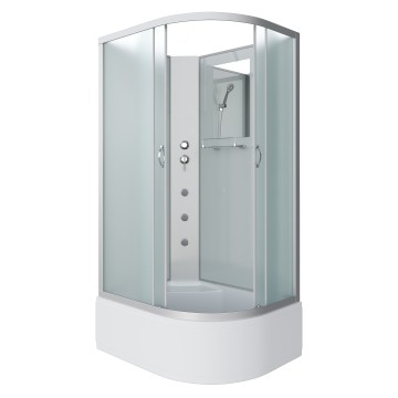 Душевая кабина Niagara Classic NG-2310-14LBKG (120х80х200) высокий поддон(40см),стекло матовое,4 места