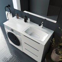Раковина для тумбы OTTIMO EL1100R+ (c комплектом кронштейнов)
