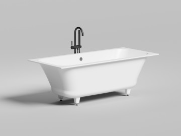 Ванна встраиваемая ORLANDA AXIS 170x75 покраска по RAL полностью S-Sense Глянцевое