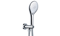 Душевой комплект Bossini Syncronia C12033.030 с лейкой, шлангом и держателем, Хром  