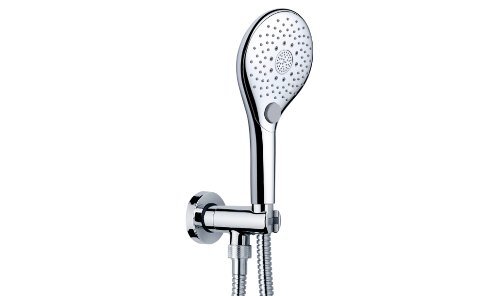 Душевой комплект Bossini Syncronia C12033.030 с лейкой, шлангом и держателем, Хром