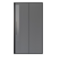 Дверь в нишу Niagara Nova NG-85-12TB (120х195) черный матовый,стекло тонированное,дверь раздвижная,1 место