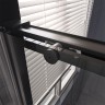 Душевой угол Veconi Premium Trento PTC-SP-40B, 1300х1000x2000, черный матовый, стекло прозрачное