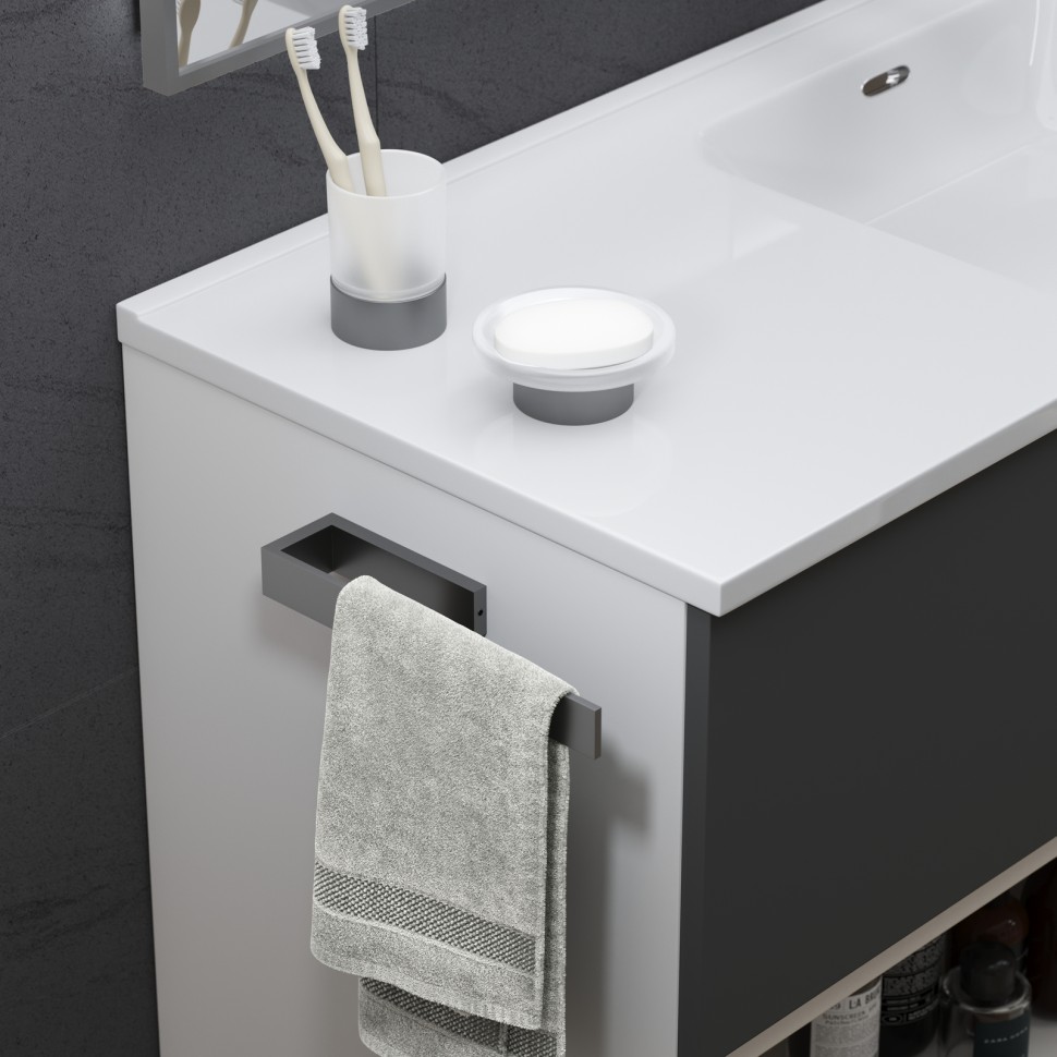 Стакан настольный для зубных щеток Timo Saona 13231/18 черное золото