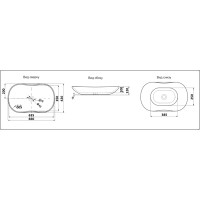Раковина Ceramalux MNC 7097