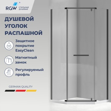 Душевой уголок RGW PA-83-B (Прозрачное, 900x900)