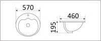 Умывальник CeramaLux 316