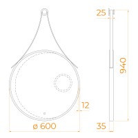 Зеркало с LED-подсветкой RGW MR-01