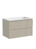 Тумба подвесная SANCOS Snob R 790х445х500, c двумя ящиками оснащенными доводчиками, Beige Soft , арт.SNR80CE