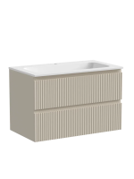 Тумба подвесная SANCOS Snob R 790х445х500, c двумя ящиками оснащенными доводчиками, Beige Soft , арт.SNR80CE