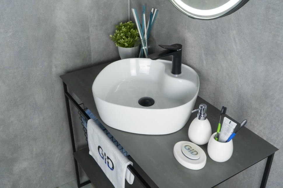 Раковина Gid N9442 51153 накладная белая 44x44x14