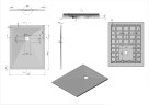 Поддон для душа из искусственного камня  VST-4SR8010W, 1000*800*25, белый матовый