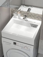 Раковина над стиральной машиной Uperwood Vission 60х55х11 см, белая глянцевая